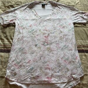 Pastel Floral V-Neck Women's Tee